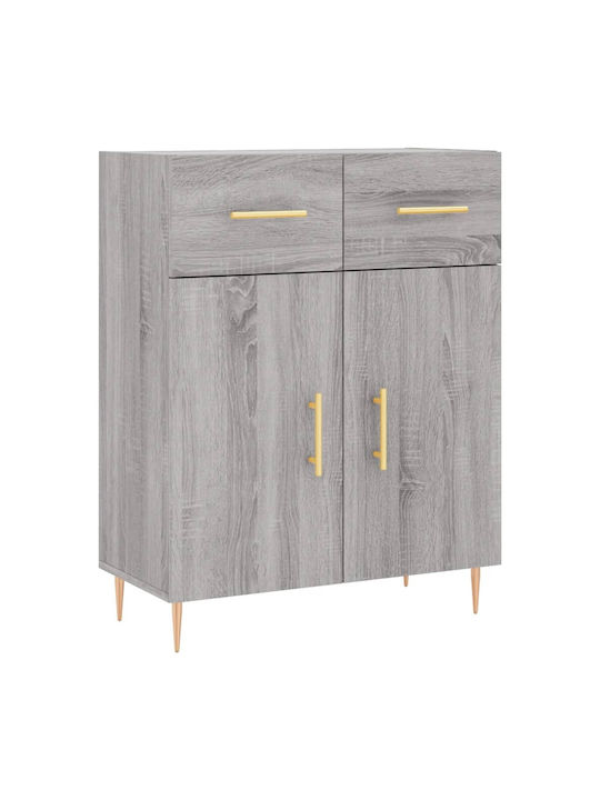 Bookcase Gray 69.5x34x180cm