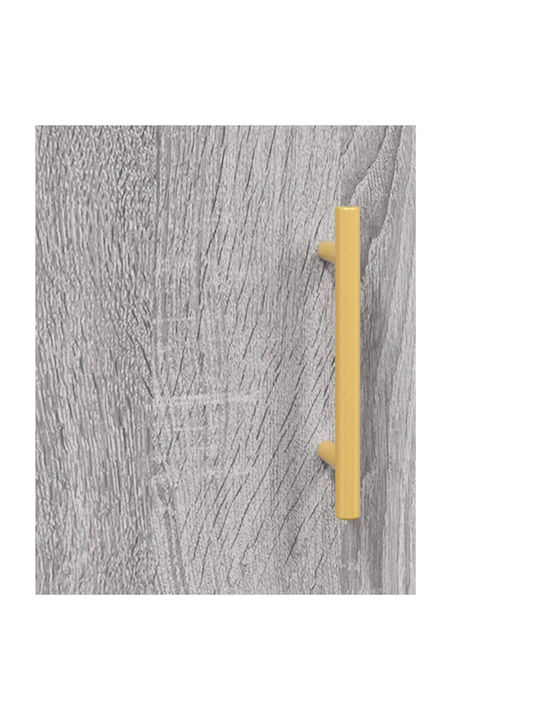 Bookcase Gray 69.5x34x180cm