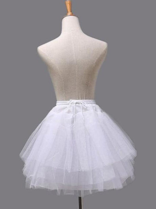 Kids' Tulle Tutu Skirt White