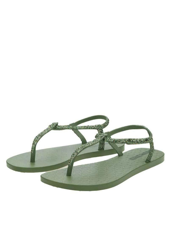 Ipanema Class Sandal Glitter Frauen Flip Flops in Khaki Farbe