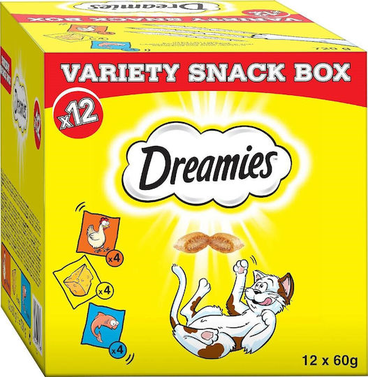Dreamies Dreamies Variety Κροκέτα με Κοτόπουλο / Σολομό για Ενήλικες Γάτες 720gr
