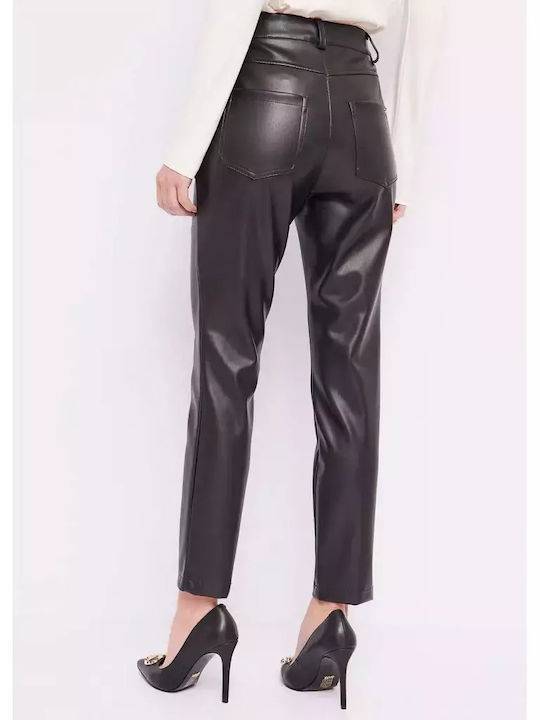 Gaudi Women's Leather Trousers Black