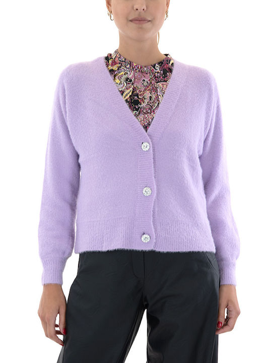 Only Women's Knitted Cardigan with Buttons Lavendula
