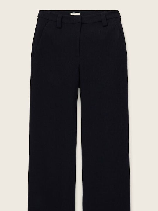 Tom Tailor Women's Fabric Trousers Navy Blue