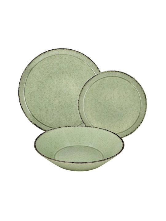 Pearl Verde Porțelan Set de Vase 18buc