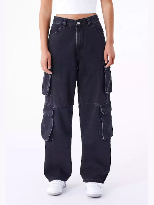 Dr Denim Femei Bumbac Pantaloni Cargo Negru