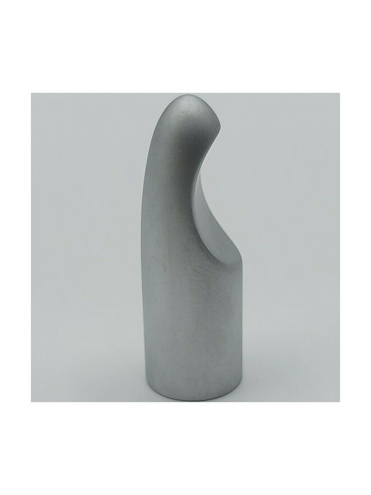 Furnipart Wall Hanger Metal Silver 1.7x1.5x5.3cm