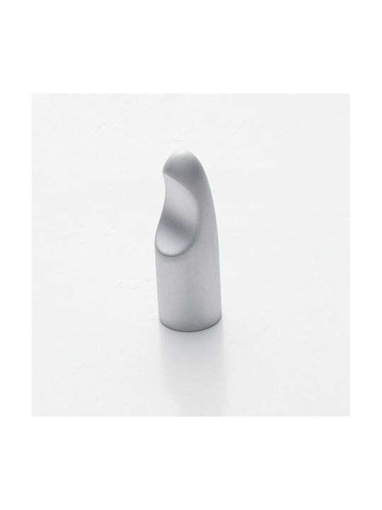 Furnipart Wall Hanger Metal Silver 1.7x1.5x5.3cm