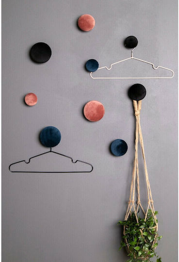 Wall Hanger Metal 3 Hooks Blue 10x5x10cm