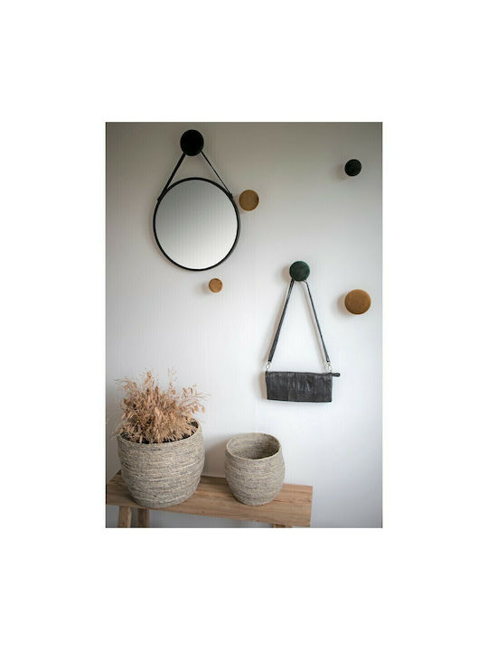 Metal Pink Wall Hanger Set 3 10x5x10cm