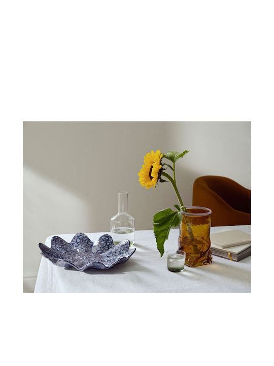 Broste Copenhagen Διακοσμητική Πιατέλα Κεραμική Μπλε 38x6εκ.