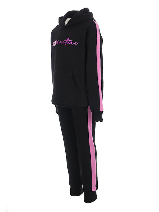 Action Sportswear Kids Sweatpants Set Black 2pcs