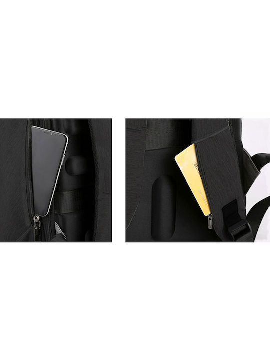 Amber Чанта Раница за лаптоп 15.6" в Черен цвят AM2004-BLACK
