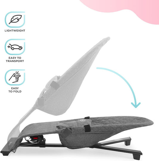 Kinderkraft Χειροκίνητο Relax Μωρού Gravity Buoy Mimi Γκρι για Παιδί έως 9kg