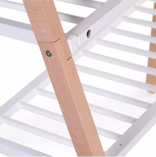 Childhome Λίκνο Tipi 2 in 1 με Ρόδες Λευκό