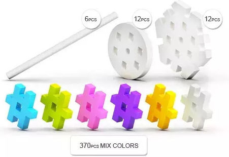 Meli Building Blocks for 3+ Years 400 Pieces