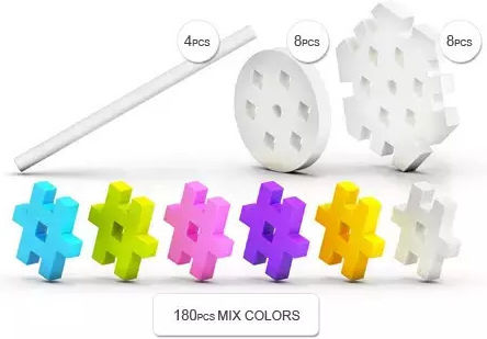 Meli Building Blocks for 3+ Years 200 Pieces