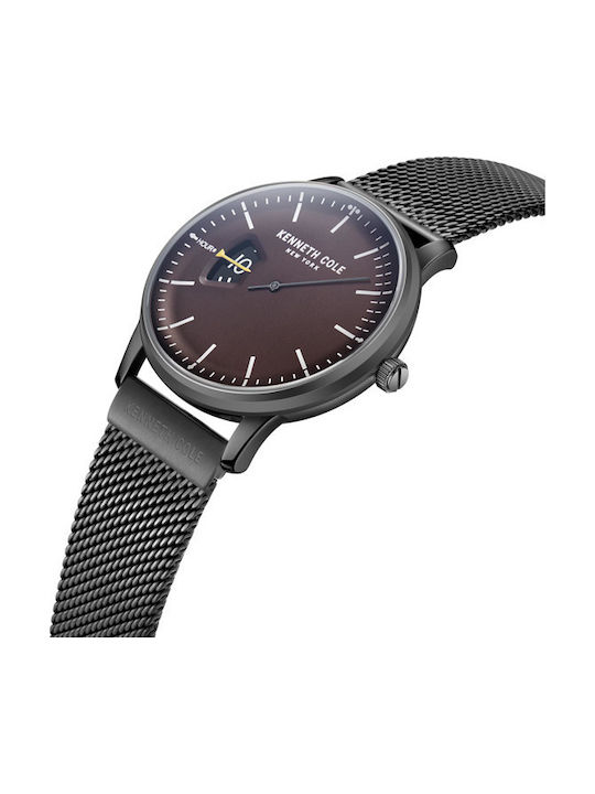 Kenneth Cole Gents Men's Watch 42mm Battery with Black Metal Bracelet