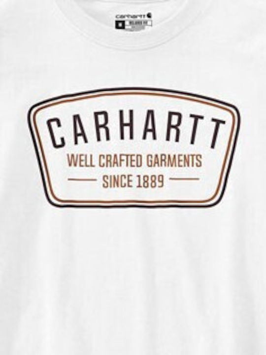 Carhartt Ανδρικό T-shirt Κοντομάνικο Λευκό