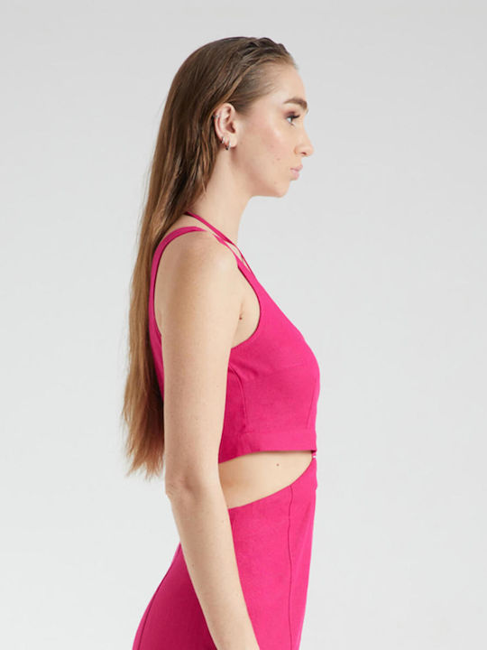 Bluze Damă Crop Top Vara Roz