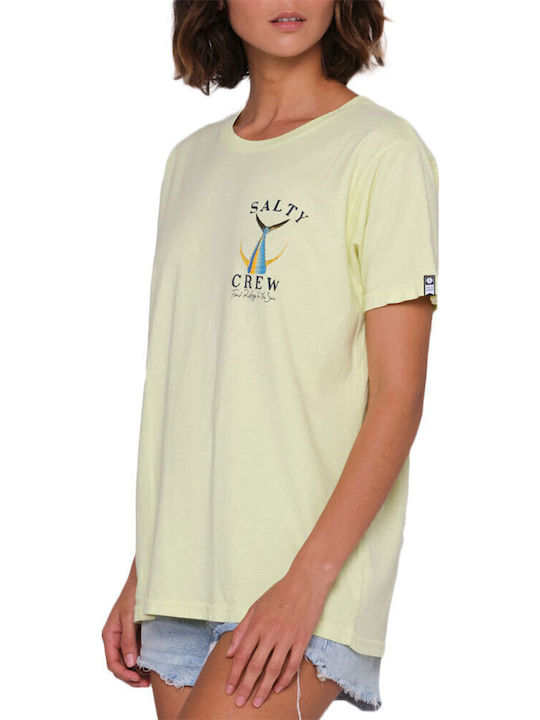 Tailed Boyfriend W Γυναικείο Oversized T-shirt Κίτρινο