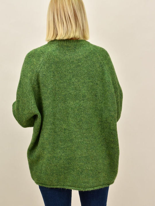 Potre Women's Long Sleeve Sweater Green