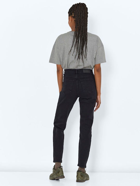 Noisy May Women's Jean Trousers in Straight Line Black