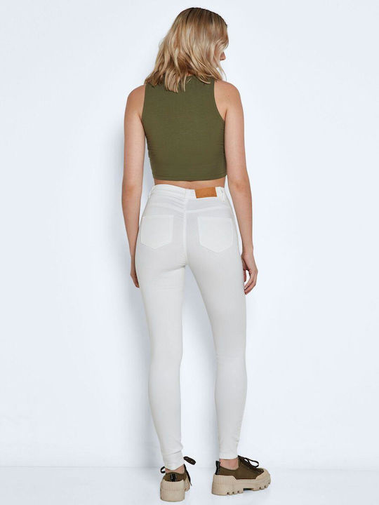 Noisy May Women's Jean Trousers White