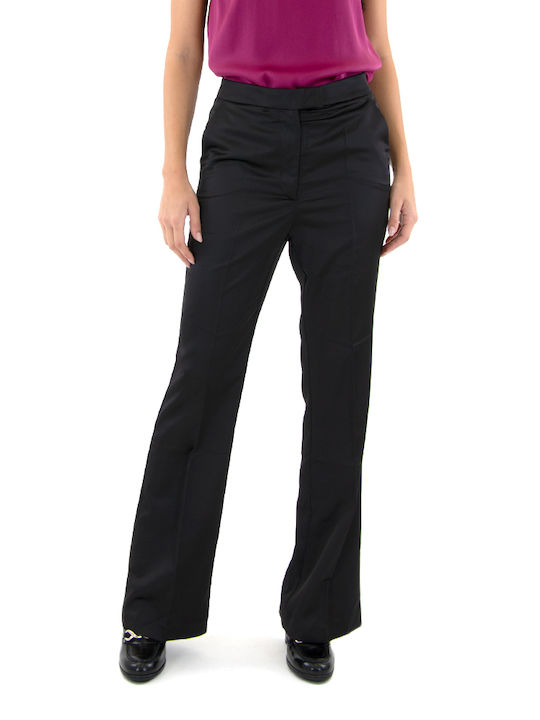 MY T Pants Women My T Wearables Damen Stoff Hose in Normaler Passform Schwarz