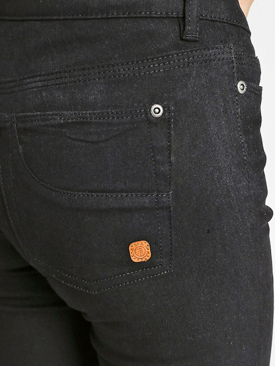 Damen Stoff Hose Schwarz