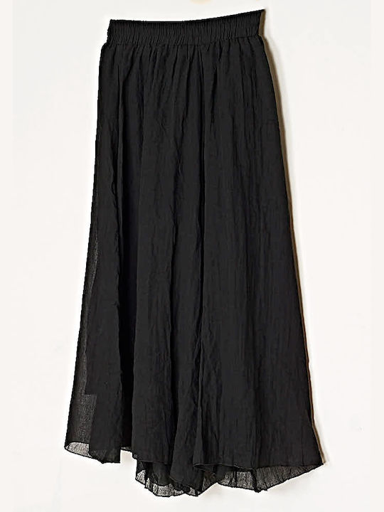 Cuca Women's Culottes with Elastic Black