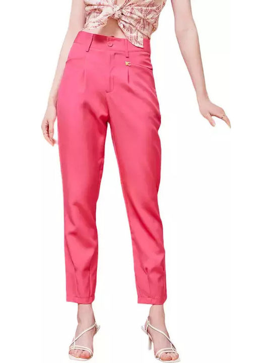 Dama Pantaloni Chino cu Croială Normală Fuchsia