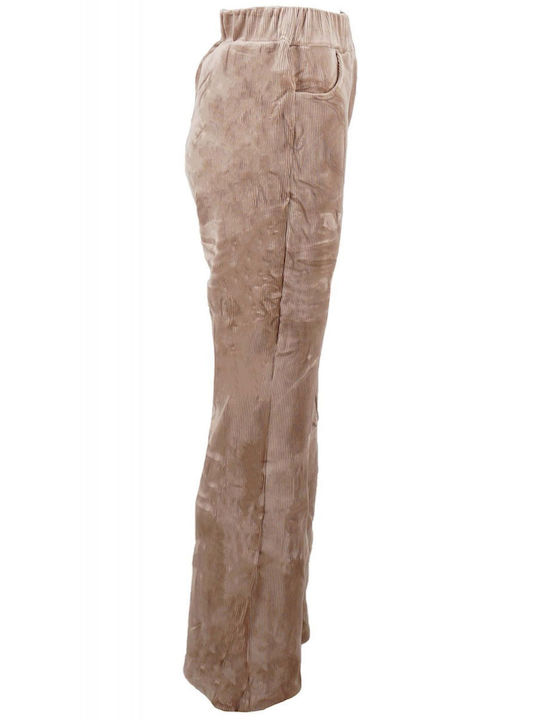 G Secret Damen Kord Palazzo-Hose Beige