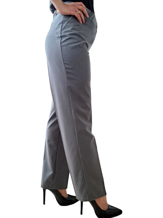 Remix Women's Fabric Trousers Gray