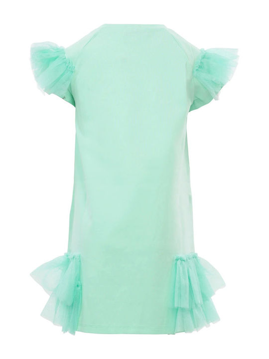 Twinset Rochie pentru Copii Din Tulle Verde