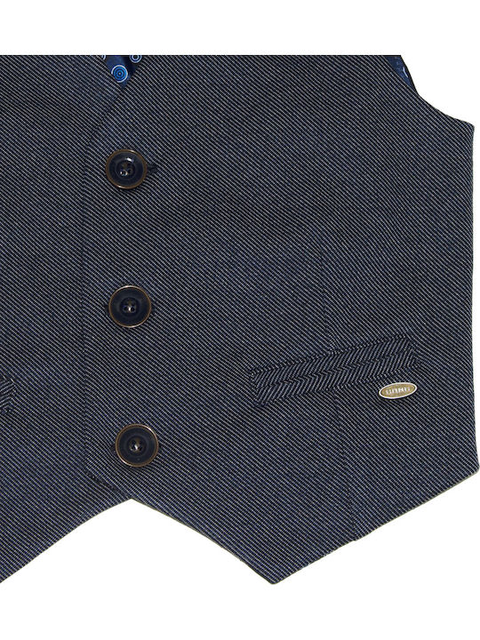 Kids Vest Cotton Blue