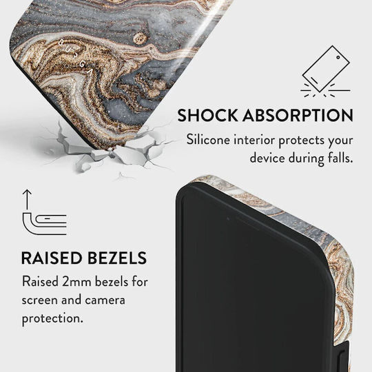Burga Fashion Tough Back Cover Plastic Gri (iPhone 14 Plus)