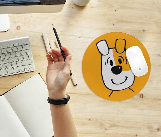 Koupakoupa Reksio Bolek I Lolek Mouse Pad (200mm) Κίτρινο KP_11367_MOUSEPAD-ROUND
