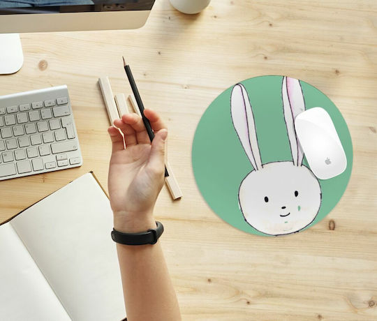Koupakoupa Ο Λαγός Του Πάσχα Mouse Pad (200mm) Πράσινο KP_11431_MOUSEPAD-ROUND