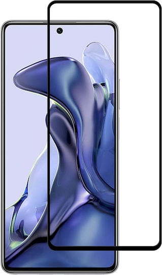 5D Vollflächig gehärtetes Glas Schwarz (Xiaomi 11T / 11T Pro)