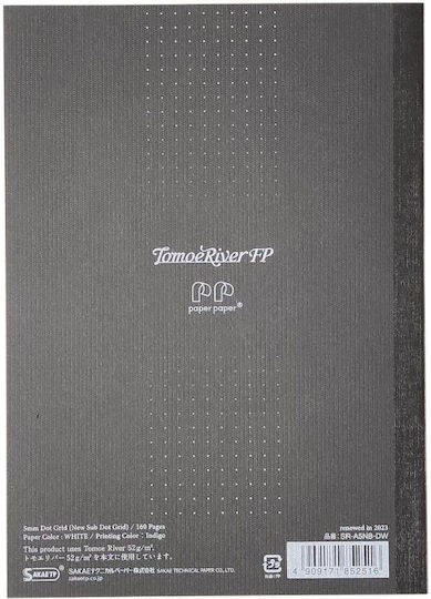 Sakae Technical Paper Notebook Notizbuch 160 Blätter A5 mit Punkten Gray