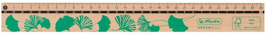 Herlitz Ruler Wooden 30cm (Μiscellaneous colours)