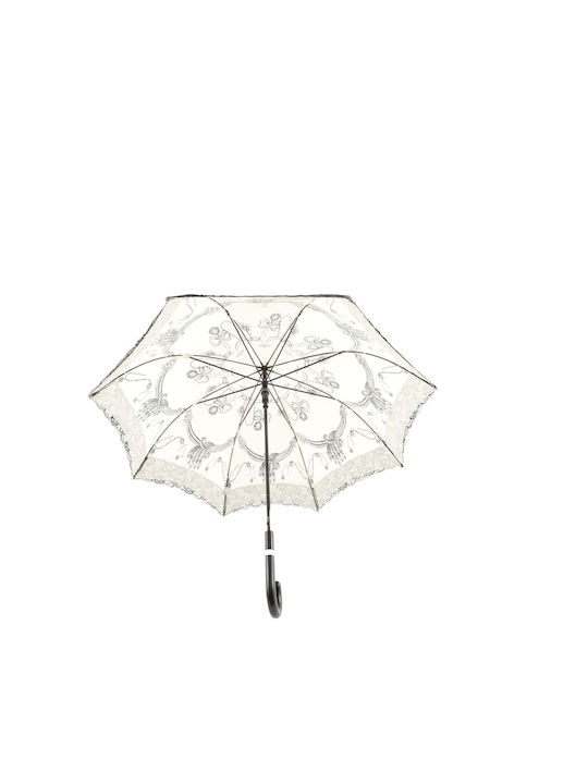 Automatic Umbrella Compact White