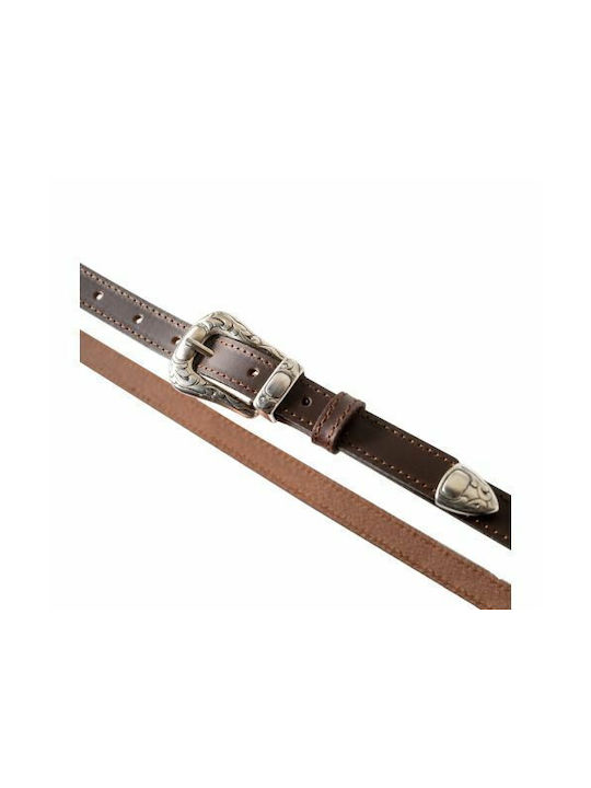 Leather Women's Belt Brown