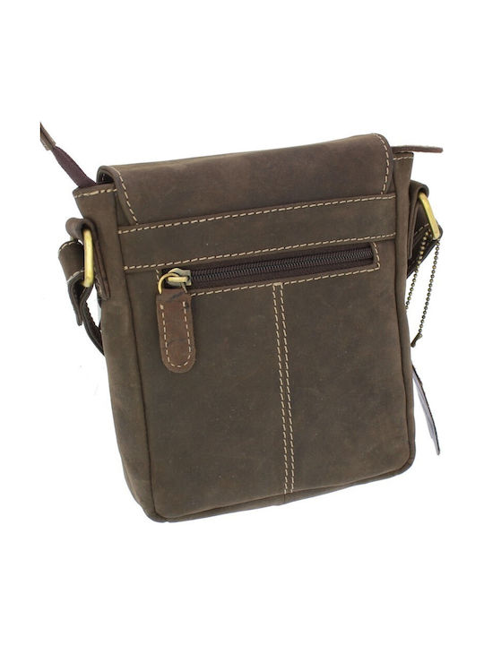 Fetiche Leather Leather Men's Bag Messenger Brown