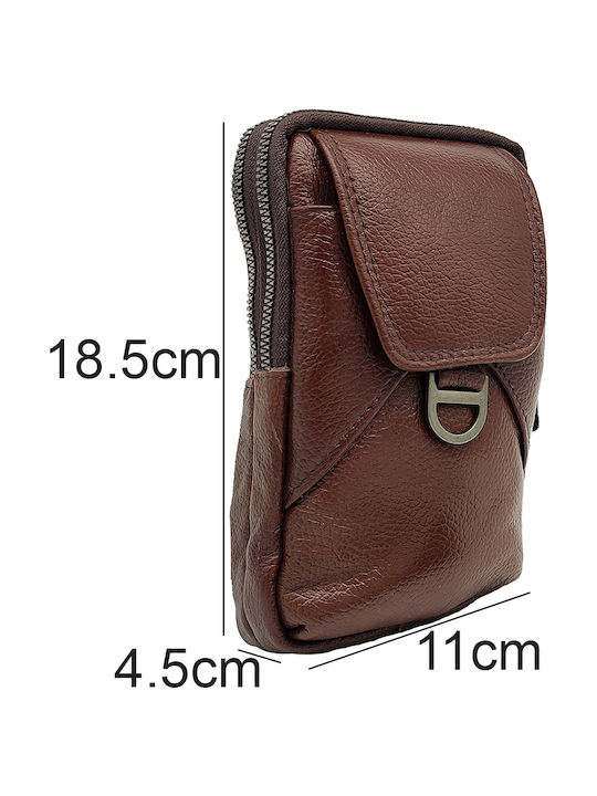 Leather Men's Bag Shoulder / Crossbody Brown