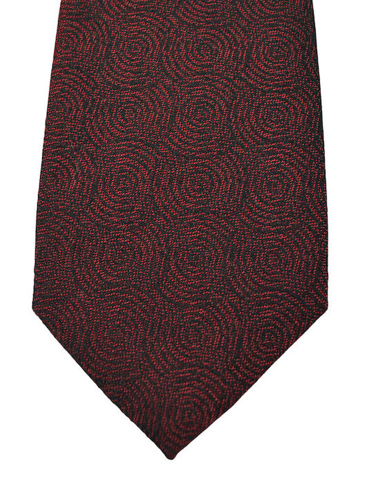 Silk Men's Tie Printed Burgundy