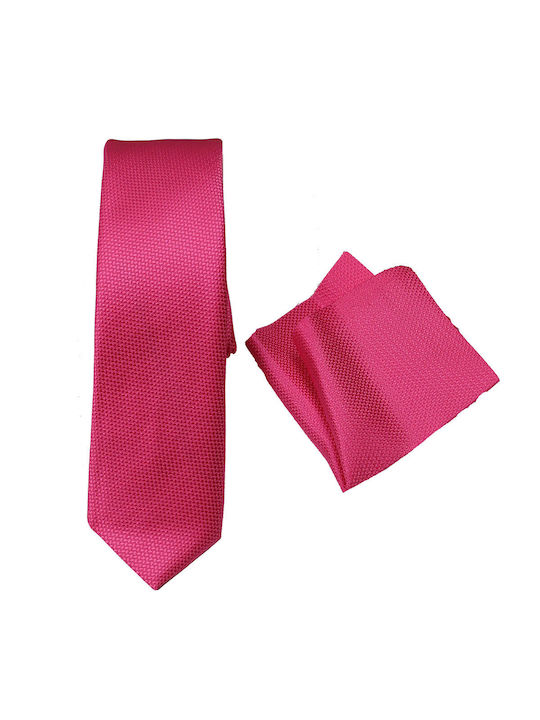 Endeson Fashion Männer Krawatte Monochrom in Rosa Farbe