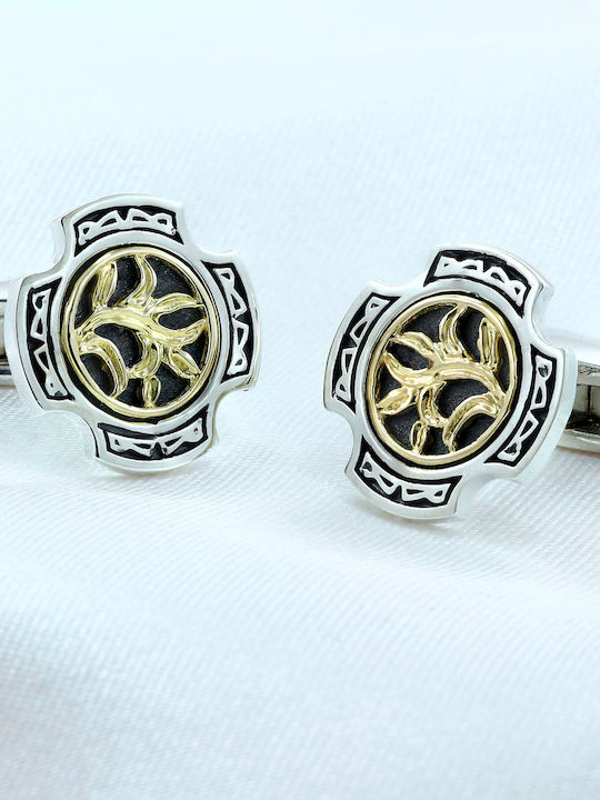 Cufflinks of Silver Gold