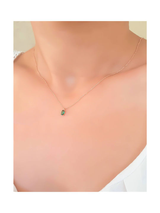 Necklace from Rose Gold 9 K